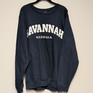 Navy Blue Savannah Crewneck Sweater